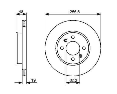 Disque de frein BD1270 Bosch, Image 5