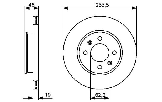Disque de frein BD1270 Bosch, Image 5
