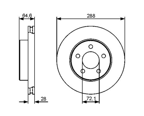 Disque de frein BD1271 Bosch, Image 5