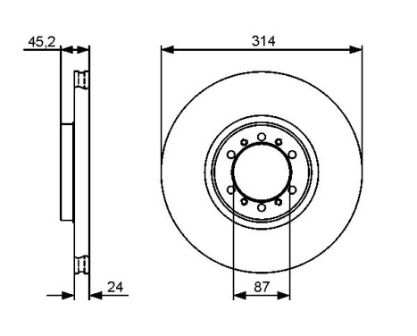 Disque de frein BD1273 Bosch, Image 5