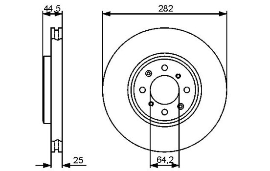 Disque de frein BD1276 Bosch, Image 5
