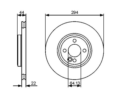 Disque de frein BD1279 Bosch, Image 5