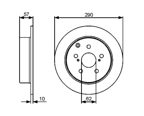 Disque de frein BD1283 Bosch, Image 5