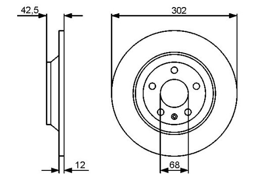 Disque de frein BD1286 Bosch, Image 5