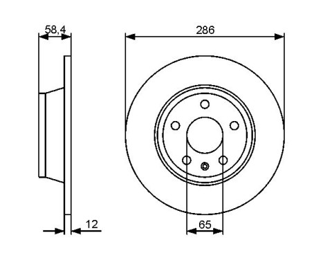 Disque de frein BD1288 Bosch, Image 5