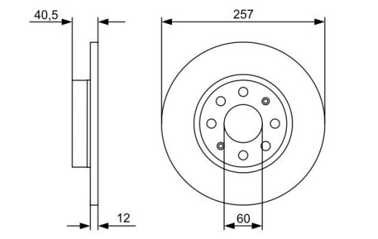 Disque de frein BD1298 Bosch, Image 5