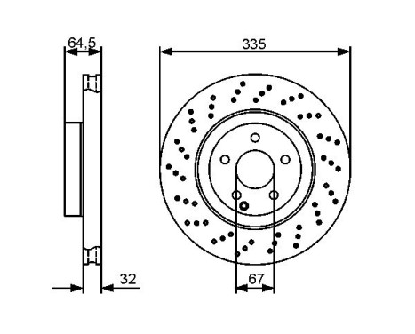 Disque de frein BD1307 Bosch, Image 5