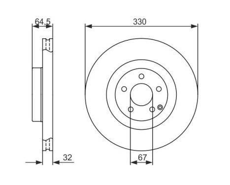 Disque de frein BD1309 Bosch, Image 5