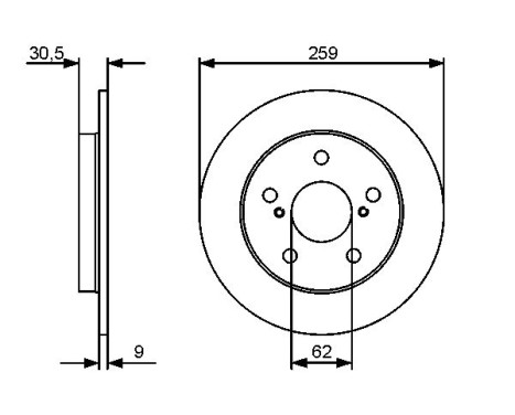 Disque de frein BD1310 Bosch, Image 5