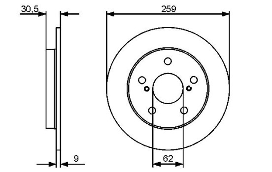 Disque de frein BD1310 Bosch, Image 5