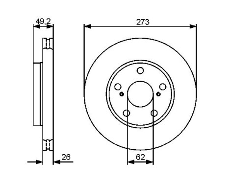 Disque de frein BD1312 Bosch, Image 5