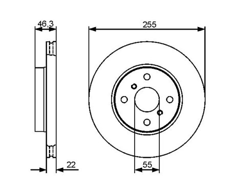 Disque de frein BD1315 Bosch, Image 5