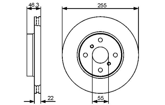 Disque de frein BD1315 Bosch, Image 5