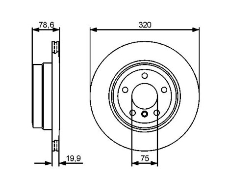 Disque de frein BD1320 Bosch, Image 5