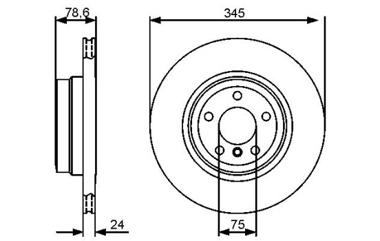 Disque de frein BD1321 Bosch, Image 2