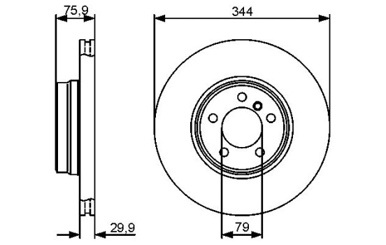 Disque de frein BD1331 Bosch, Image 5