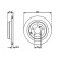 Disque de frein BD1333 Bosch