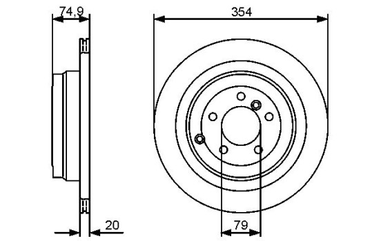 Disque de frein BD1333 Bosch