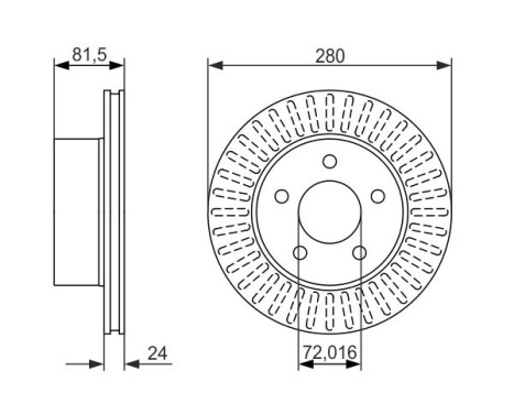 Disque de frein BD1336 Bosch, Image 5