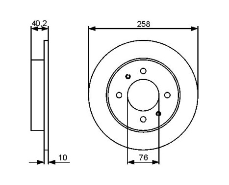 Disque de frein BD1342 Bosch, Image 5