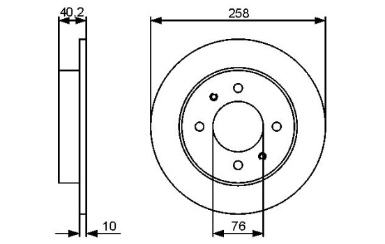 Disque de frein BD1342 Bosch, Image 5