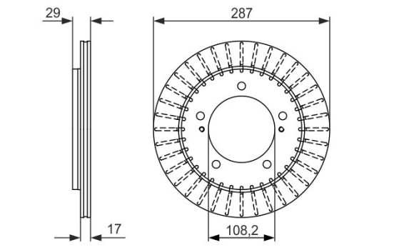 Disque de frein BD1344 Bosch, Image 5
