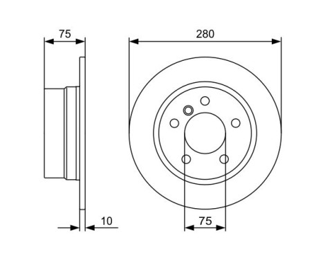 Disque de frein BD1354 Bosch, Image 5