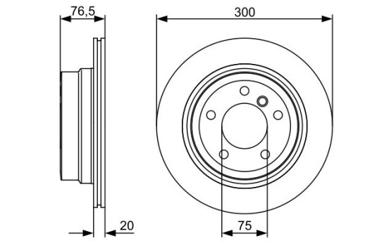Disque de frein BD1355 Bosch