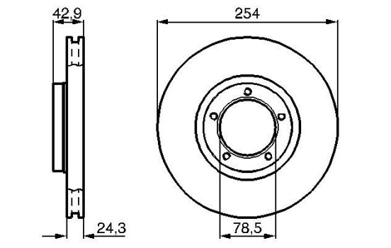 Disque de frein BD136 Bosch, Image 4