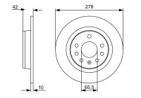 Disque de frein BD1369 Bosch
