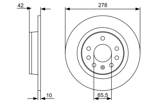 Disque de frein BD1369 Bosch