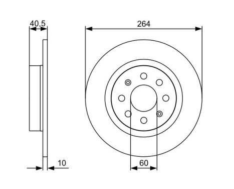 Disque de frein BD1371 Bosch, Image 5