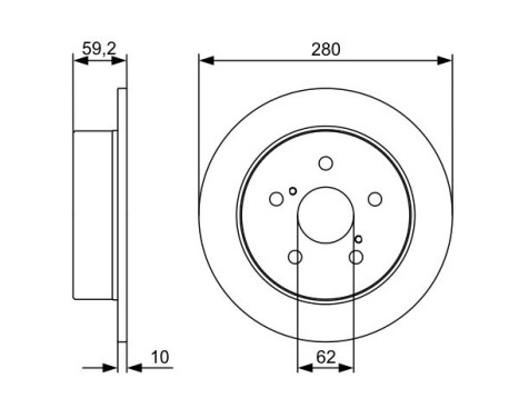 Disque de frein BD1374 Bosch, Image 5