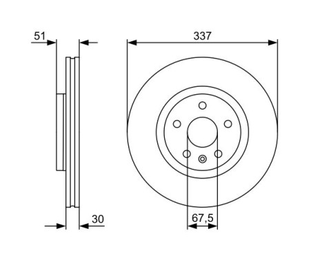 Disque de frein BD1390 Bosch, Image 5
