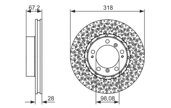 Disque de frein BD1393 Bosch, Image 5