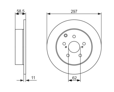 Disque de frein BD1417 Bosch, Image 5