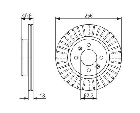 Disque de frein BD1420 Bosch, Image 5