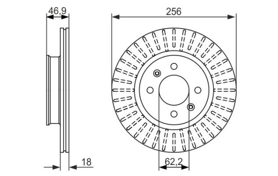 Disque de frein BD1420 Bosch, Image 5