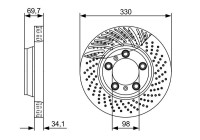 Disque de frein BD1423 Bosch