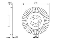 Disque de frein BD1432 Bosch