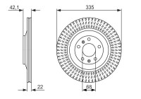 Disque de frein BD1434 Bosch