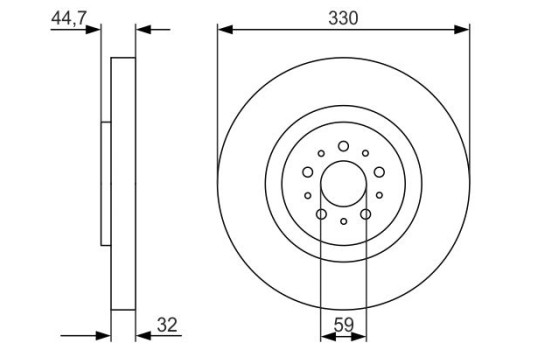 Disque de frein BD1436 Bosch