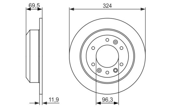 Disque de frein BD1441 Bosch, Image 5