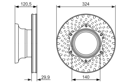 Disque de frein BD1443 Bosch