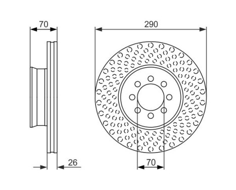 Disque de frein BD1445 Bosch