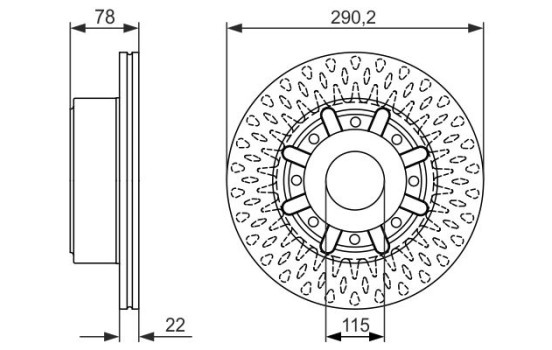 Disque de frein BD1453 Bosch, Image 5