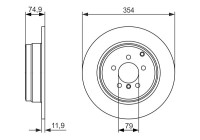 Disque de frein BD1455 Bosch