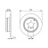 Disque de frein BD1455 Bosch