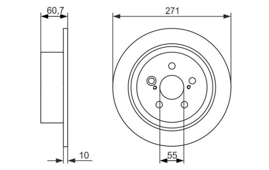 Disque de frein BD1456 Bosch