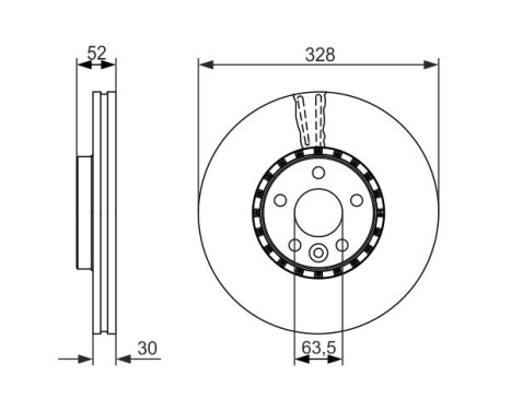 Disque de frein BD1464 Bosch, Image 5